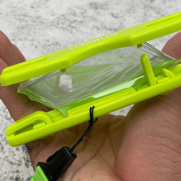 Enkeeo Waterproof Phone Case Neon Green Floating Phone Pouch Underwater - Picture 10 of 11